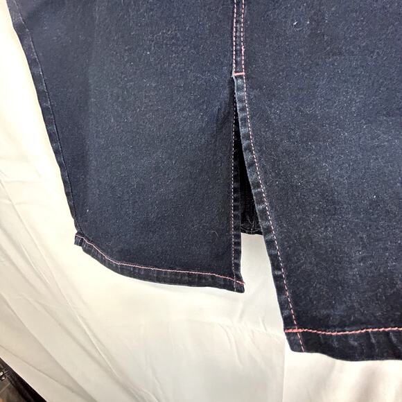 Angels SKIRT Vintage Stretch Blue Denim Size 9 Jr Made in Hong Kong - Picture 8 of 12